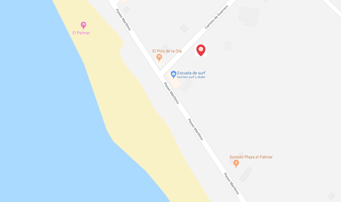 mapa localizacion homies surf house